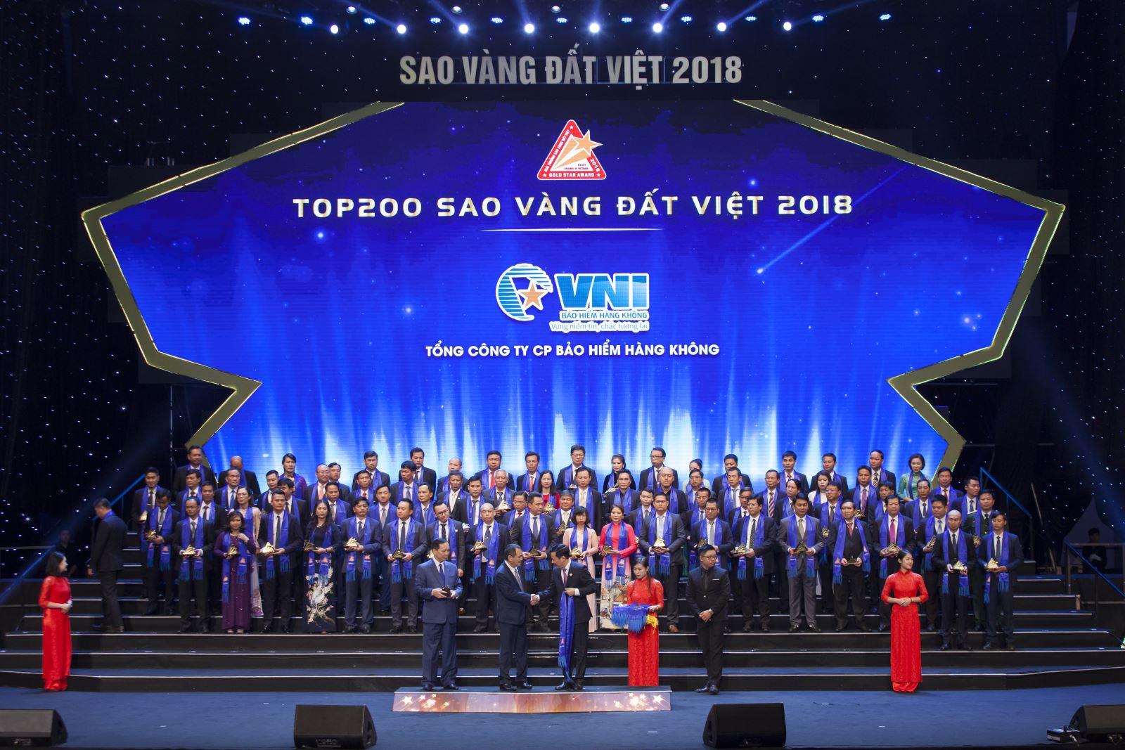 Sao Vàng đất Việt 2018 vinh danh Bảo hiểm Hàng không (VNI)